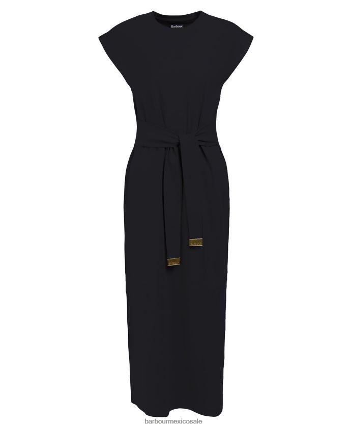 Barbour 8B6RFZ1822 ropa negro clásico mujer vestido de almas