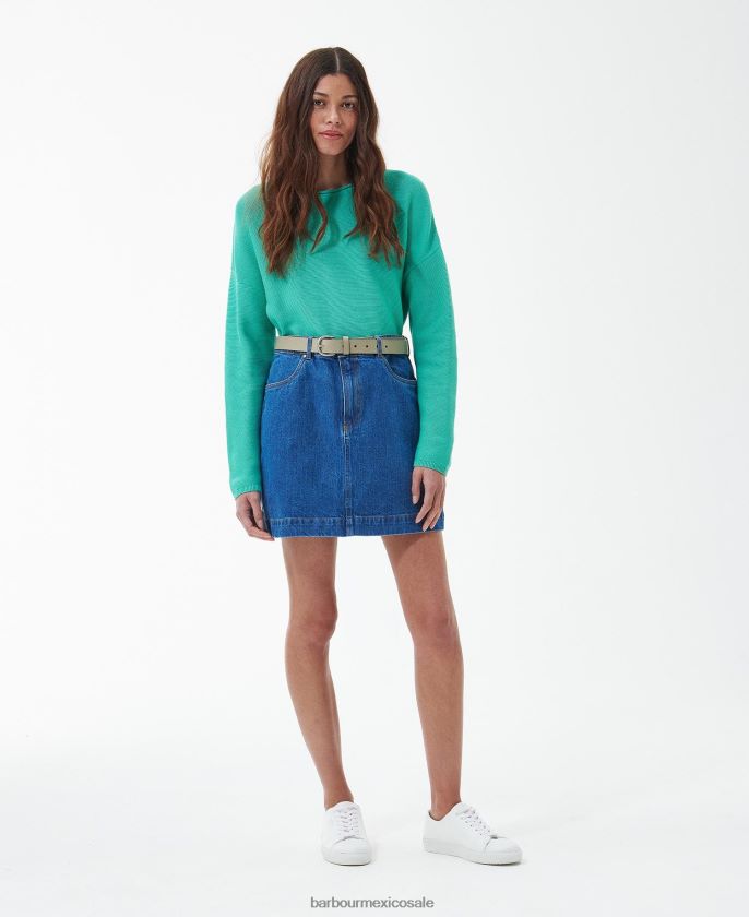 Barbour 8B6RFZ1844 ropa lavado auténtico mujer falda de cardo
