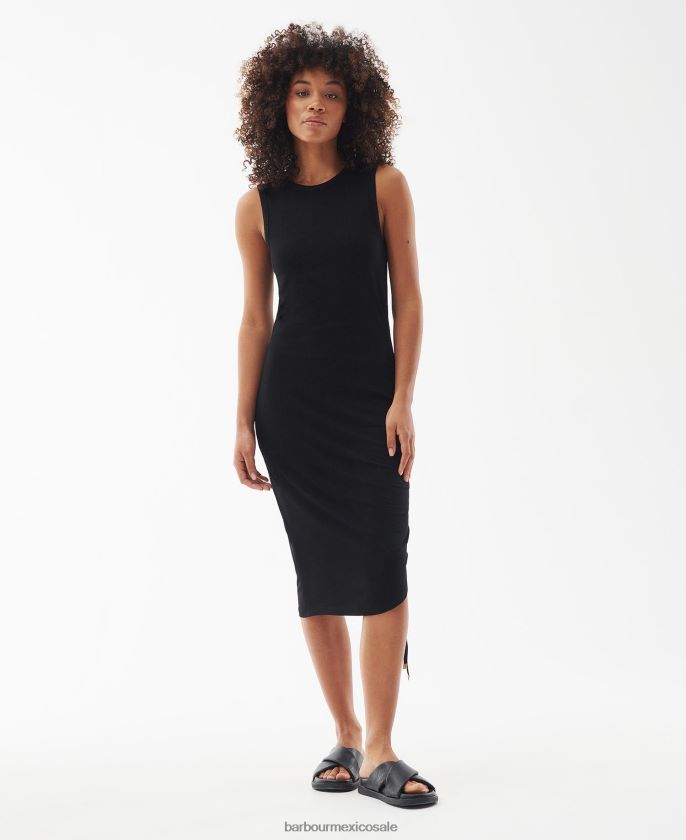 Barbour 8B6RFZ1847 ropa amarillo suave mujer vestido lorimer