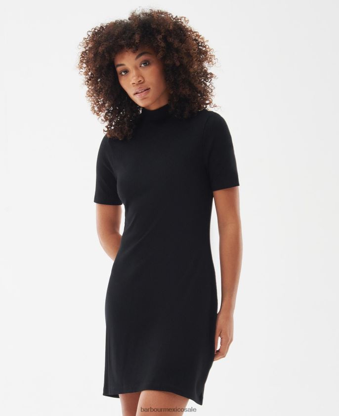 Barbour 8B6RFZ1870 ropa negro clásico mujer vestido