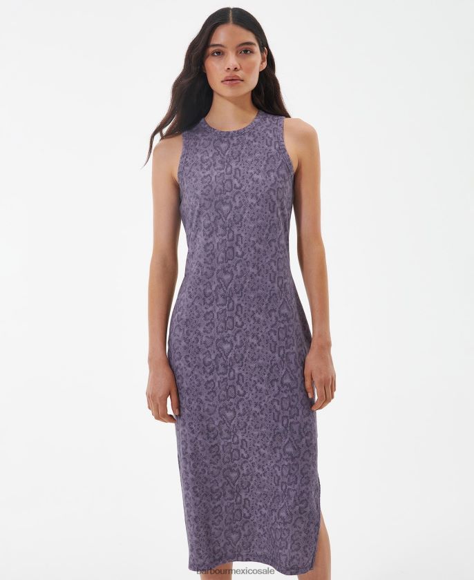 Barbour 8B6RFZ1871 ropa multi clásico mujer vestido midi sanderson