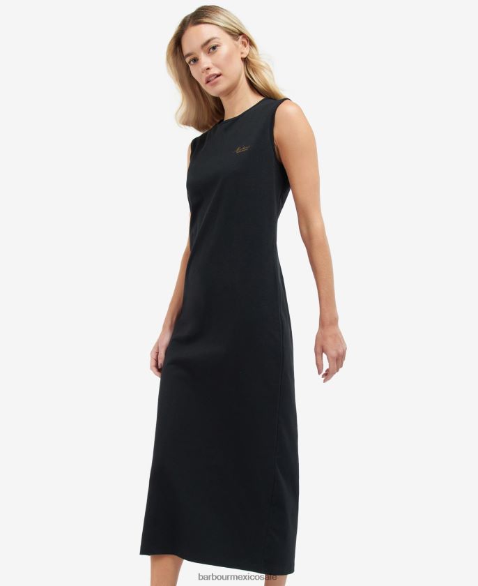 Barbour 8B6RFZ1873 ropa negro clásico mujer vestido de punto completo