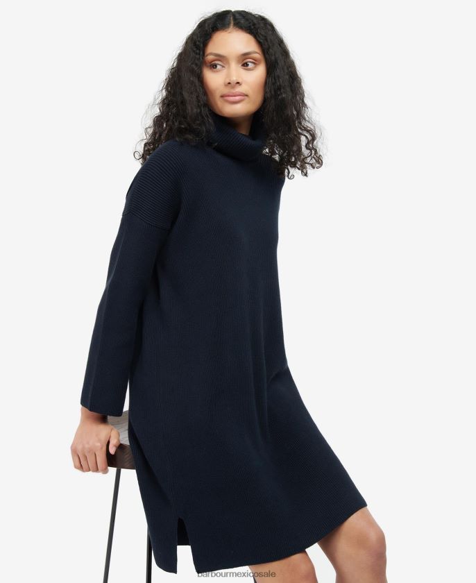 Barbour 8B6RFZ1875 ropa aceituna mujer vestido de punto