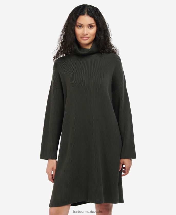 Barbour 8B6RFZ1877 ropa aceituna mujer vestido de punto