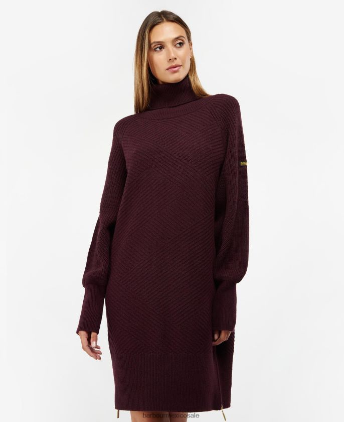 Barbour 8B6RFZ1882 ropa Cerezo negro mujer vestido de punto claremont