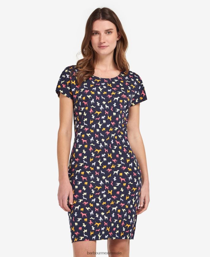 Barbour 8B6RFZ1897 ropa impresión de la historia de la marina mujer vestido con estampado de harewood