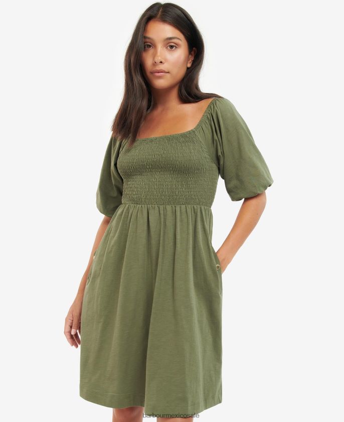 Barbour 8B6RFZ1906 ropa negro clásico mujer vestido galica