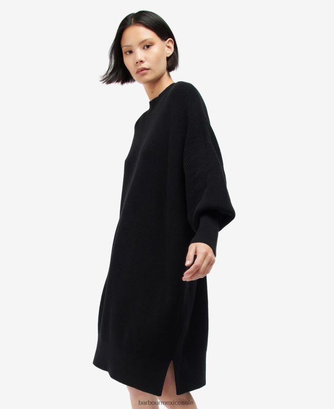 Barbour 8B6RFZ1909 ropa negro mujer vestido de pabellón