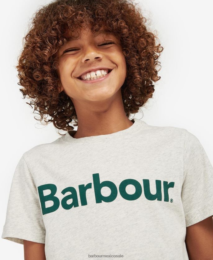 Barbour 8B6RFZ2503 ropa Armada Niños camiseta con logo