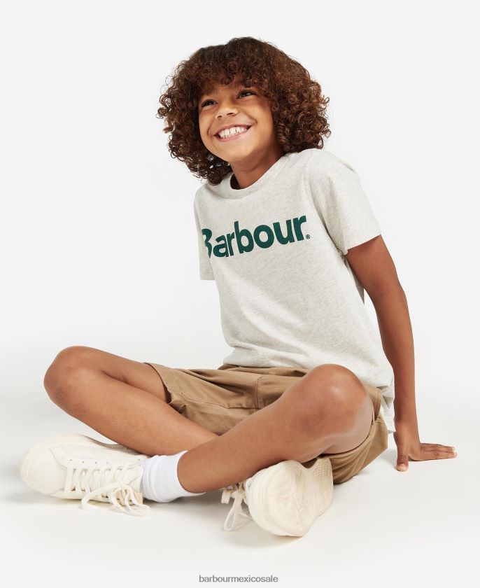 Barbour 8B6RFZ2503 ropa Armada Niños camiseta con logo