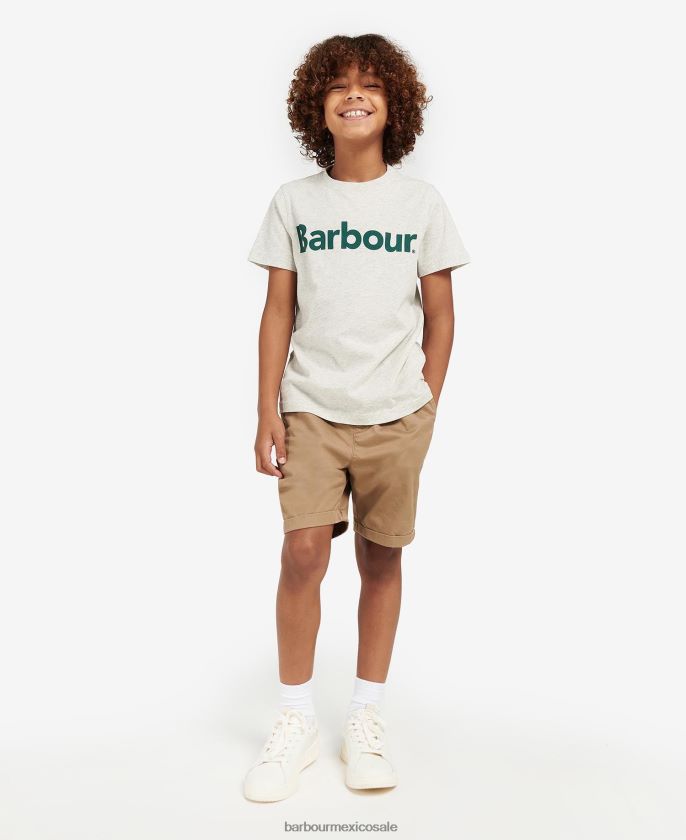 Barbour 8B6RFZ2503 ropa Armada Niños camiseta con logo
