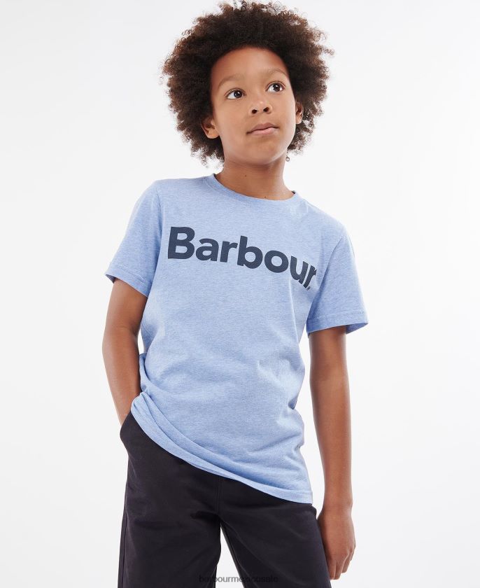 Barbour 8B6RFZ2505 ropa Armada Niños playera básica con logo