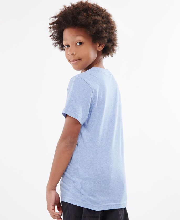 Barbour 8B6RFZ2505 ropa Armada Niños playera básica con logo