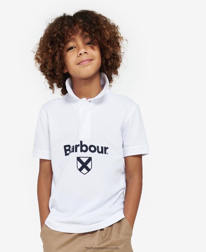 Barbour 8B6RFZ2506 ropa azul marino clásico Niños polo de floyd