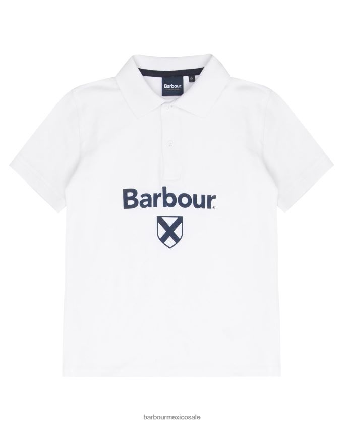 Barbour 8B6RFZ2506 ropa azul marino clásico Niños polo de floyd