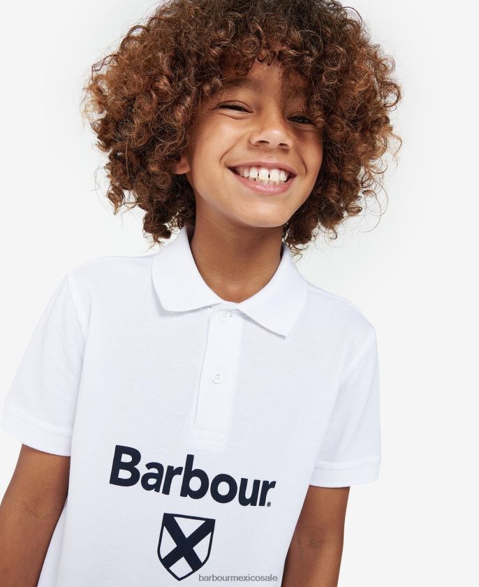 Barbour 8B6RFZ2506 ropa azul marino clásico Niños polo de floyd