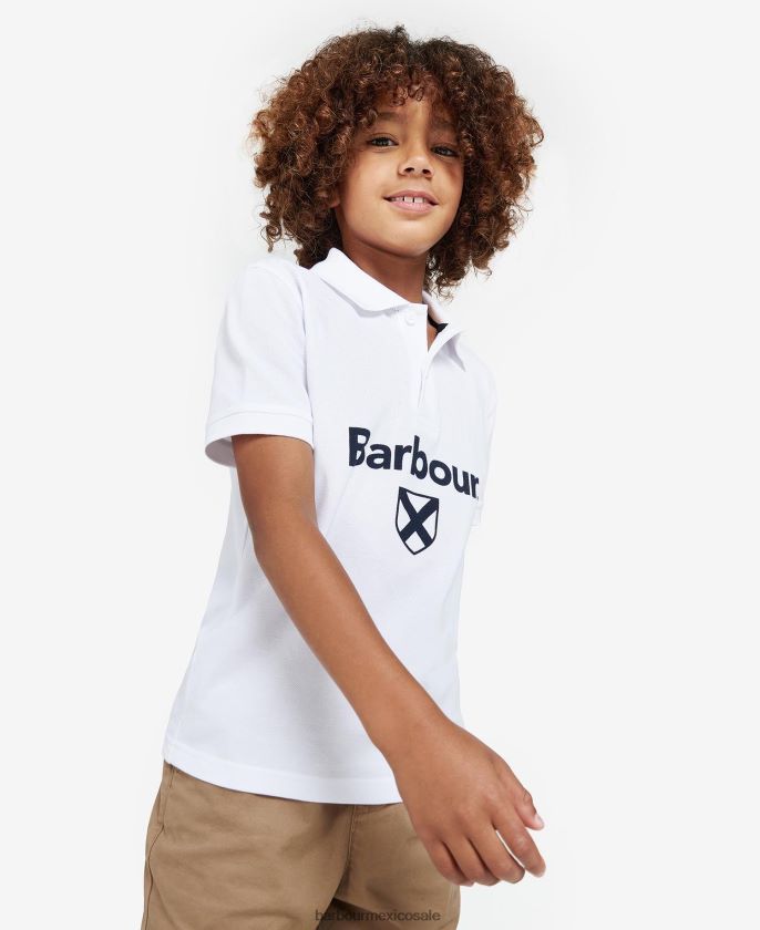 Barbour 8B6RFZ2506 ropa azul marino clásico Niños polo de floyd