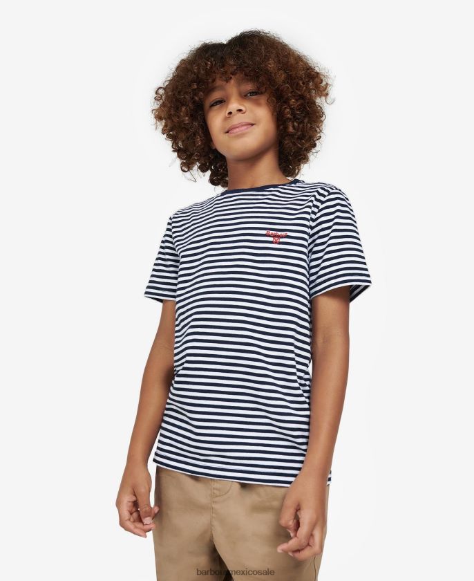 Barbour 8B6RFZ2507 ropa azul marino clásico Niños camiseta