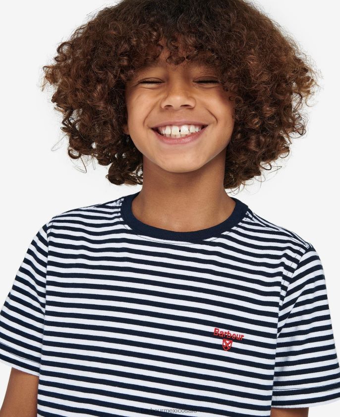 Barbour 8B6RFZ2507 ropa azul marino clásico Niños camiseta