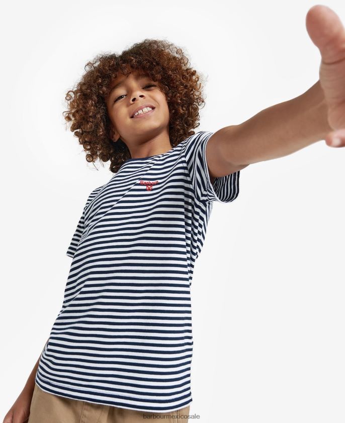 Barbour 8B6RFZ2507 ropa azul marino clásico Niños camiseta