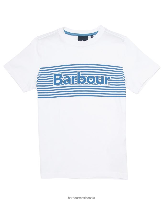 Barbour 8B6RFZ2510 ropa blanco Niños camiseta bahía