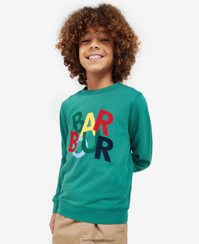 Barbour 8B6RFZ2512 ropa vid verde Niños sudadera dixon