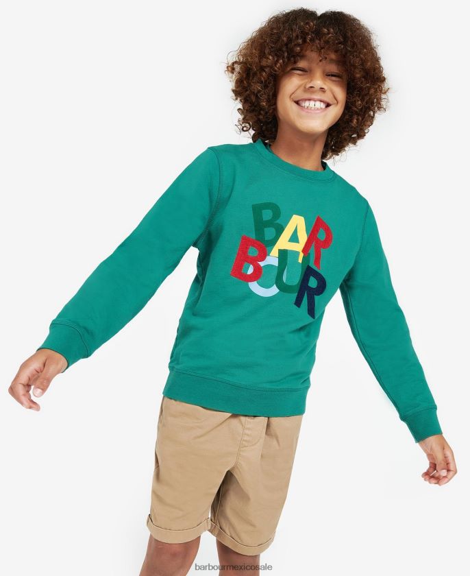 Barbour 8B6RFZ2512 ropa vid verde Niños sudadera dixon