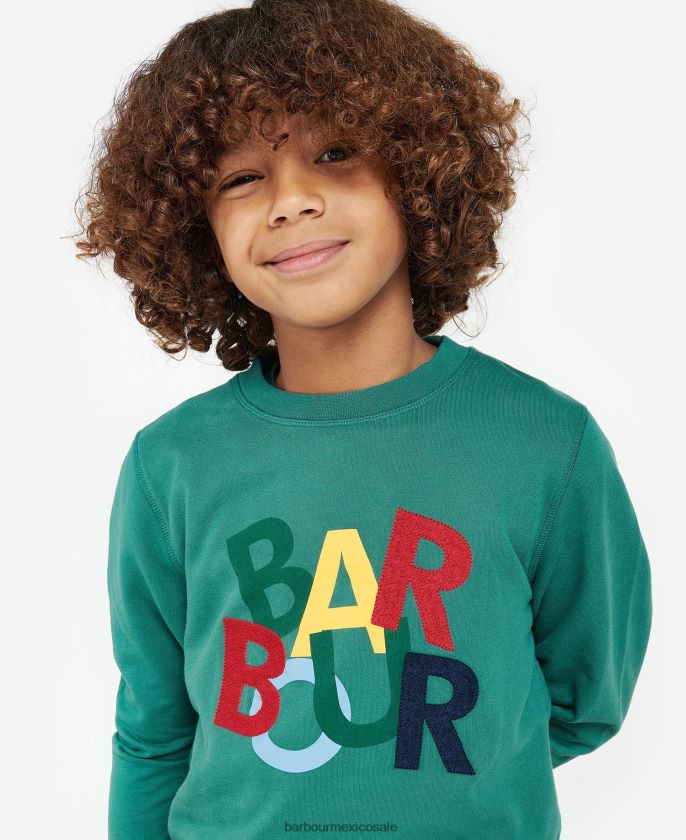 Barbour 8B6RFZ2512 ropa vid verde Niños sudadera dixon