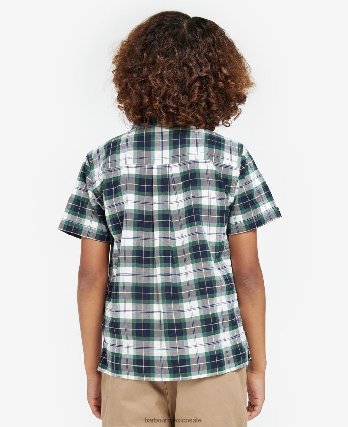 Barbour 8B6RFZ2515 ropa tartán de hiedra de verano Niños camisa escocesa oxbridge