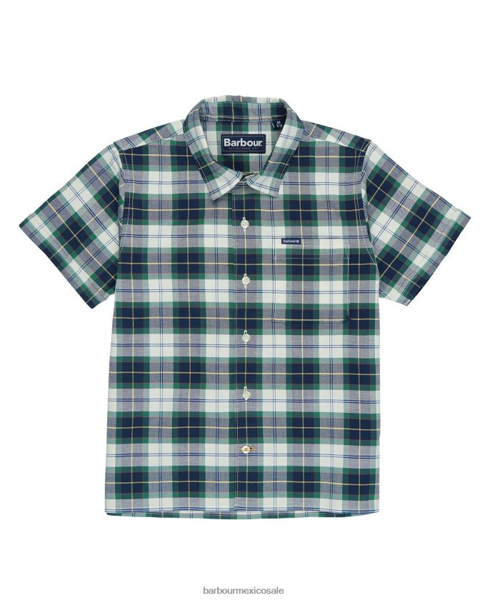 Barbour 8B6RFZ2515 ropa tartán de hiedra de verano Niños camisa escocesa oxbridge