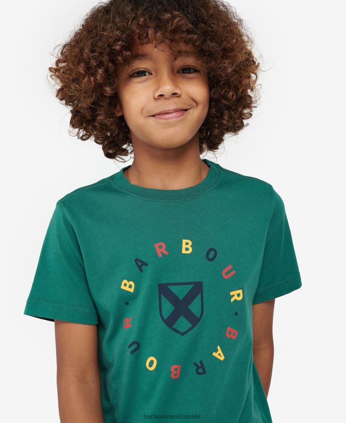 Barbour 8B6RFZ2516 ropa vid verde Niños camiseta georgie