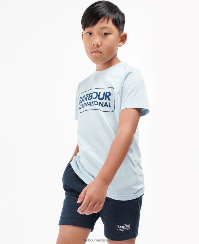 Barbour 8B6RFZ2537 ropa gris marga Niños playera esencial con logo