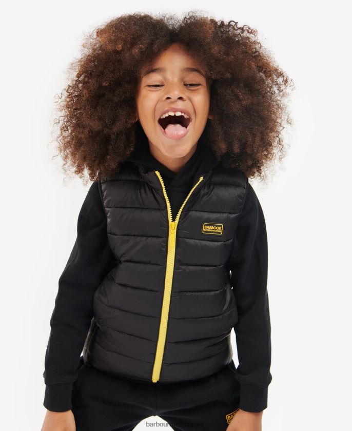 Barbour 8B6RFZ2483 ropa Azul verdadero Niños chaleco de caña