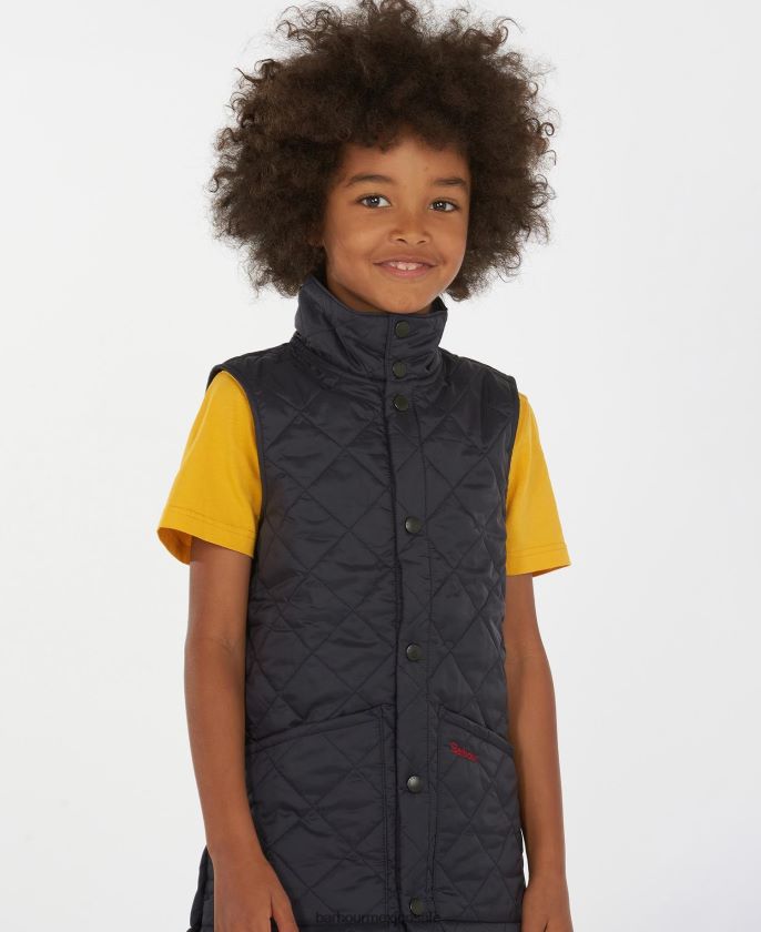 Barbour 8B6RFZ2484 ropa negro Niños chaleco liddesdale