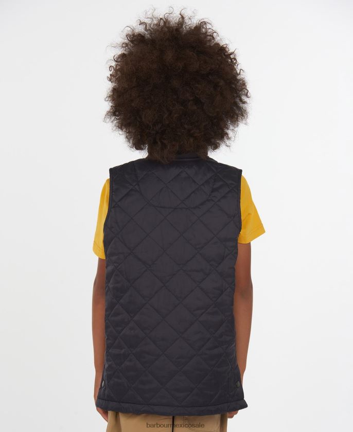 Barbour 8B6RFZ2484 ropa negro Niños chaleco liddesdale