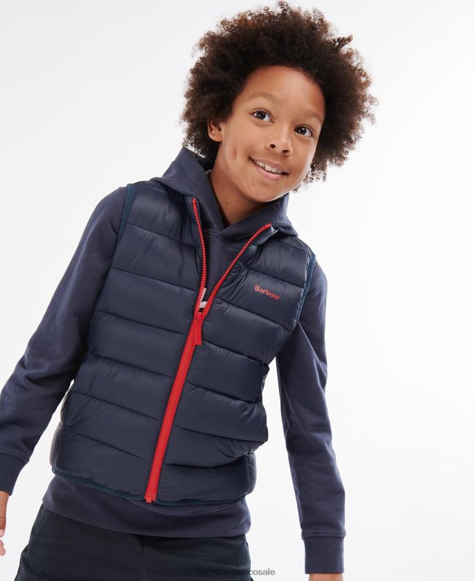 Barbour 8B6RFZ2486 ropa rojo Niños chaleco de arrastre