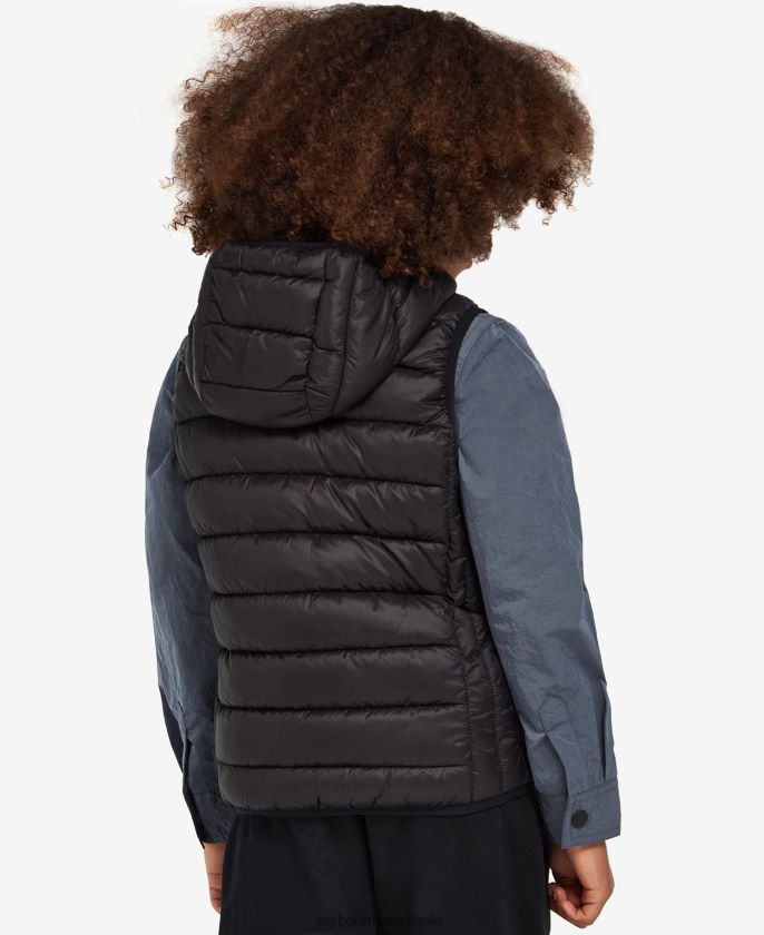 Barbour 8B6RFZ2495 ropa naranja clásico Niños chaleco con capucha