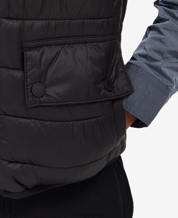 Barbour 8B6RFZ2495 ropa naranja clásico Niños chaleco con capucha