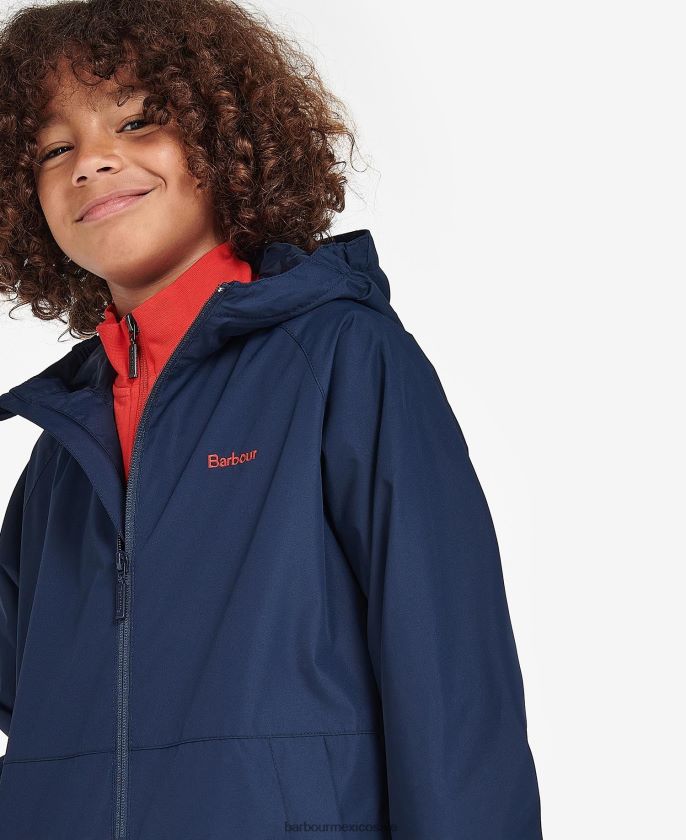 Barbour 8B6RFZ2492 ropa ocre Niños chaqueta impermeable cromar