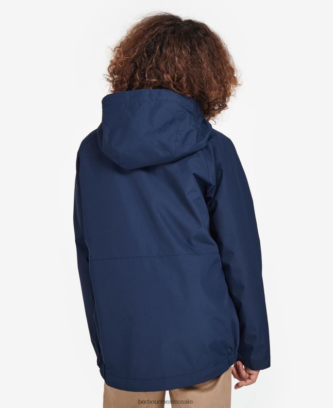 Barbour 8B6RFZ2492 ropa ocre Niños chaqueta impermeable cromar