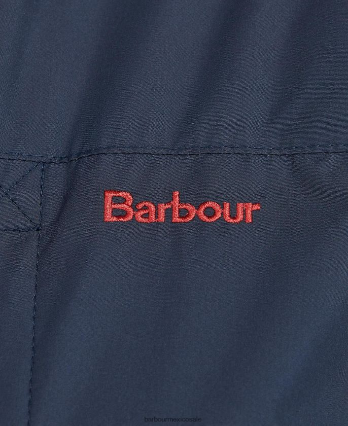 Barbour 8B6RFZ2493 ropa azul marino clásico Niños chaqueta impermeable Kenton