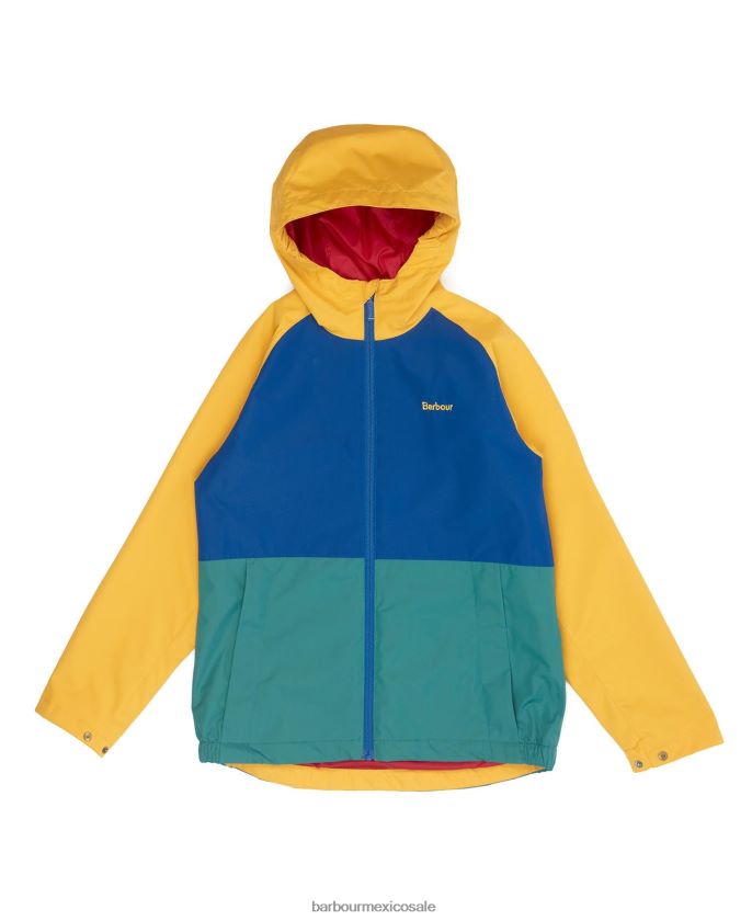 Barbour 8B6RFZ2499 ropa ocre Niños chaqueta impermeable cromar