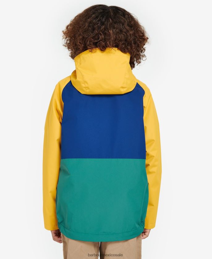 Barbour 8B6RFZ2499 ropa ocre Niños chaqueta impermeable cromar