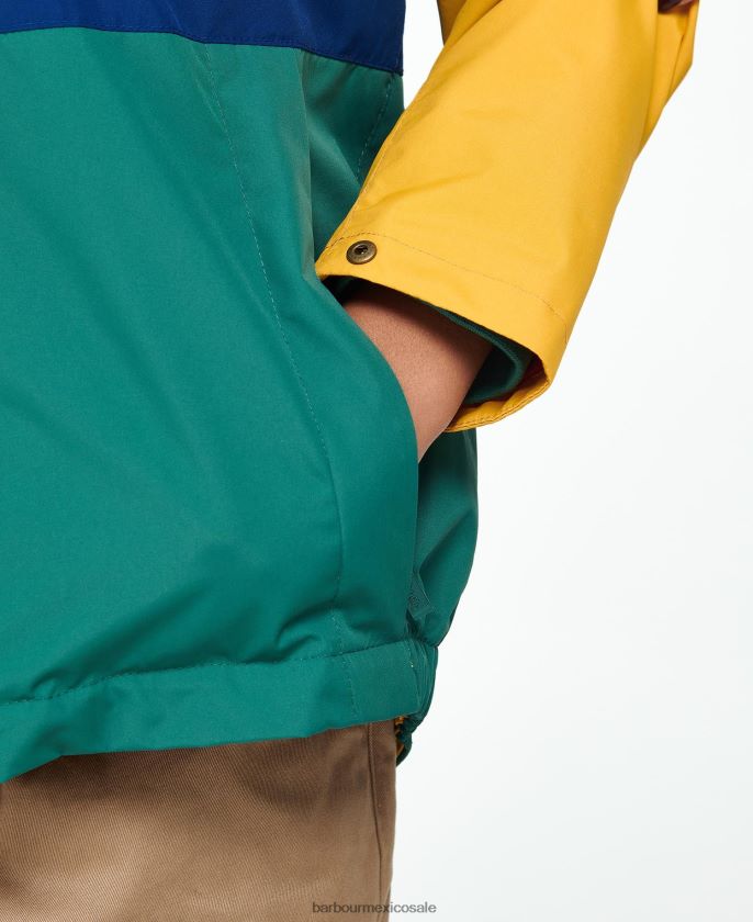 Barbour 8B6RFZ2499 ropa ocre Niños chaqueta impermeable cromar