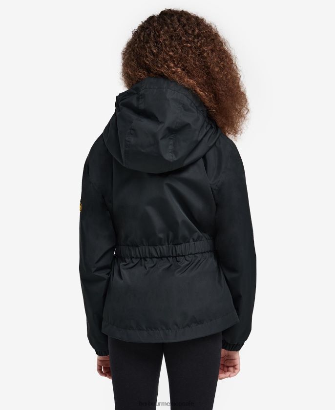 Barbour 8B6RFZ2558 ropa negro clásico chicas chaqueta impermeable valtteri