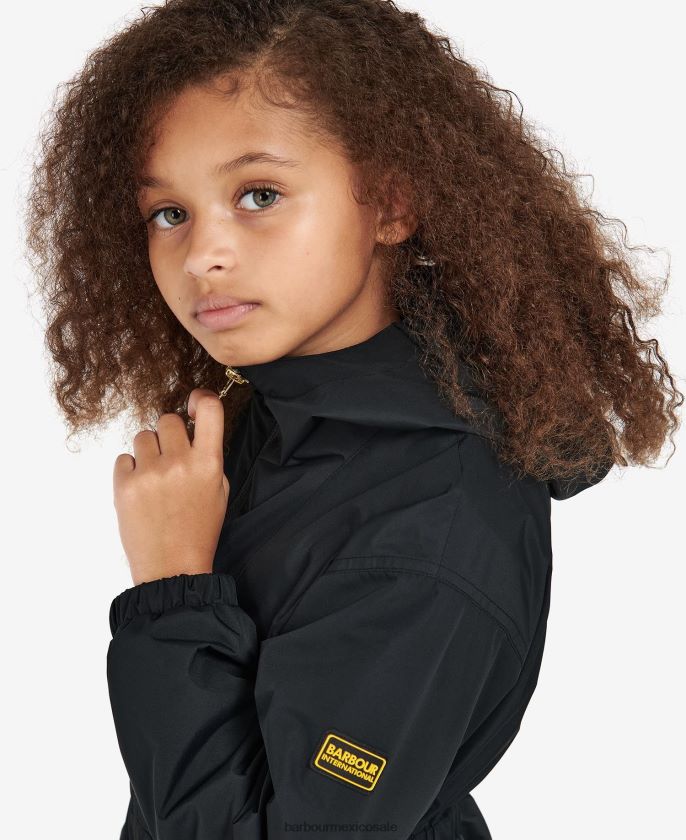 Barbour 8B6RFZ2558 ropa negro clásico chicas chaqueta impermeable valtteri