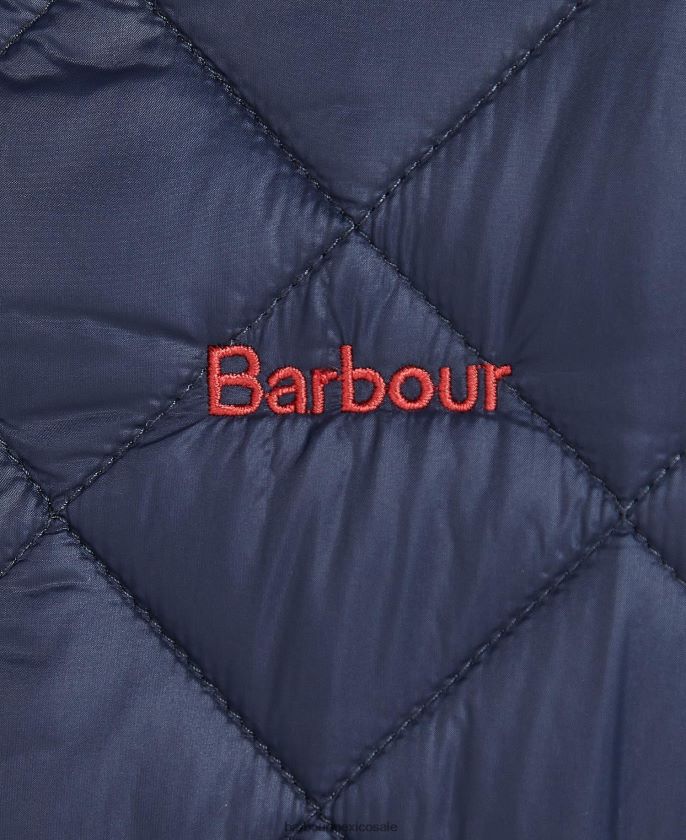 Barbour 8B6RFZ2474 ropa azul marino clásico Niños chamarra capitonada Merton