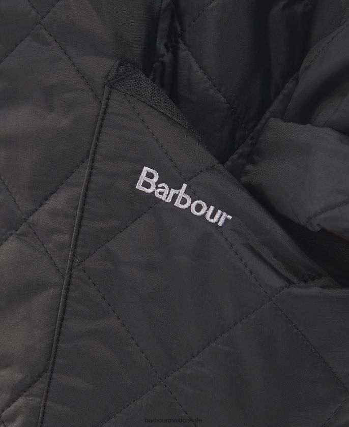 Barbour 8B6RFZ2478 ropa negro Niños chamarra capitonada liddesdale