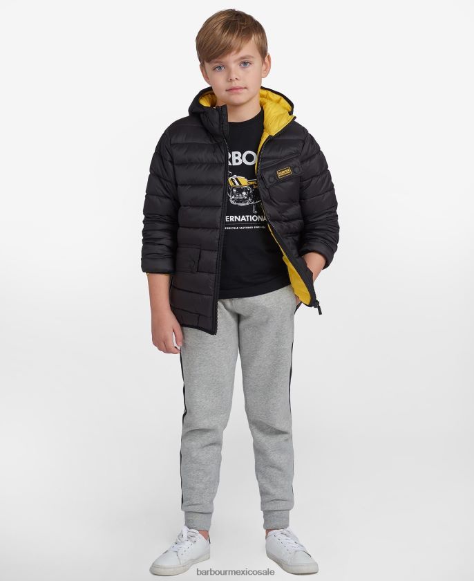 Barbour 8B6RFZ2482 ropa Azul verdadero Niños chamarra capitonada con capucha