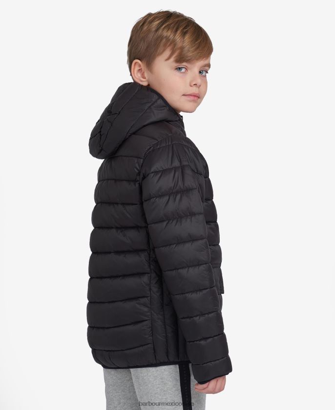 Barbour 8B6RFZ2482 ropa Azul verdadero Niños chamarra capitonada con capucha
